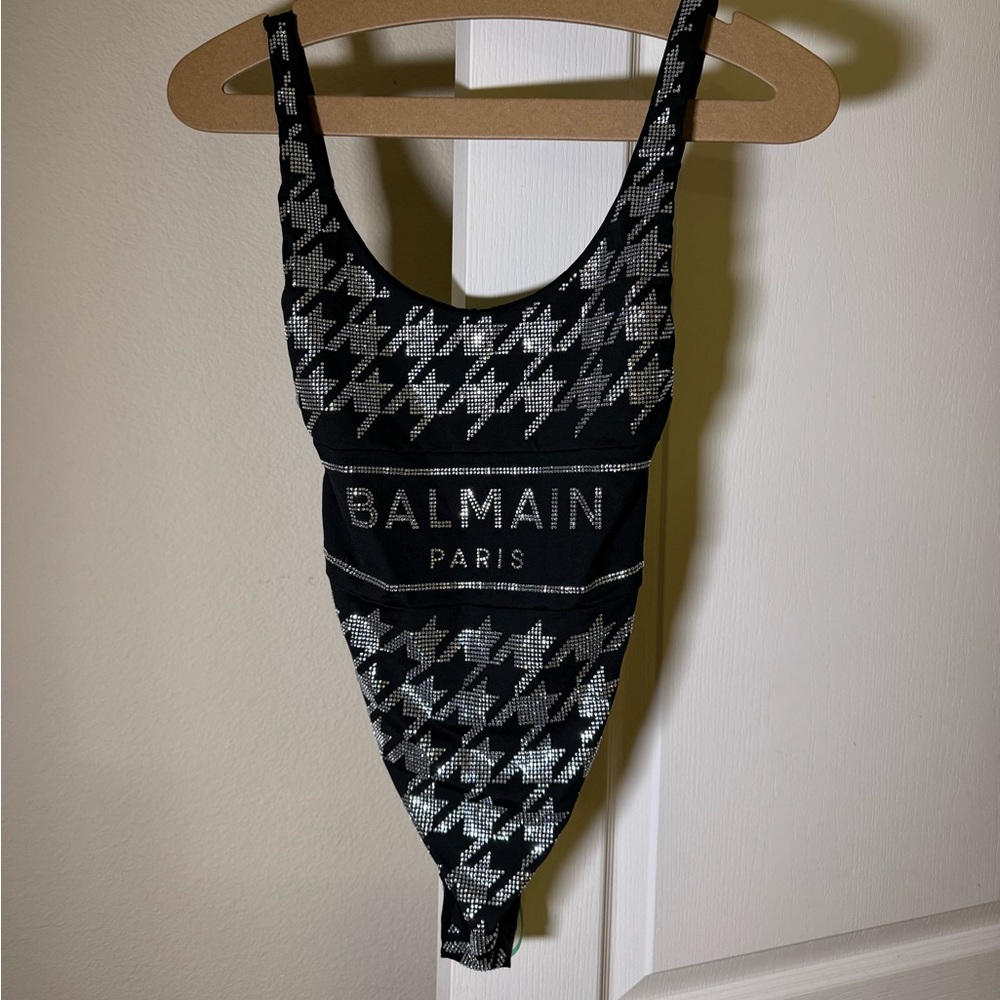 Balmain Embellished One-Piece Swimsuit - Picture 4 of 8